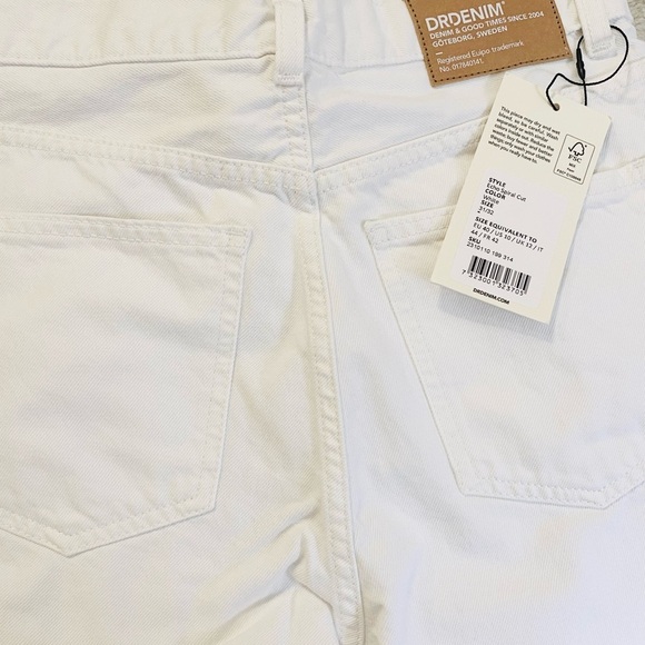 Dr Denim Echo Spiral Cut Jeans in White Size 31 - Picture 6 of 8